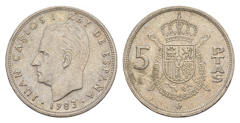 Испания 5 песет 1983 Хуан Карлос I (1975-2014) KM 823 медно-никель 4650-124