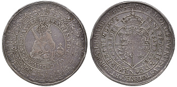 Швеция 2 далера ND (1586-1587) Юхан III (1537-1592), Стокгольм MB?185, Dav ECT?LS572, Dav. Zu 8708, Ahlstrm 20 серебро 10-002-23