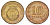Россия 10 рублей 2011 СПМД, Города воинской славы - Малгобек Y 1318 сталь плакированная латунью 4676-1117