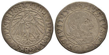 Бранденбург-Пруссия 1 грош 1541 Альберт V серебро 413-3623