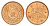 Япония 1 сен 1936 Год 11, Император Хирохито Сева (1926-1989) Y 47 бронза UNC 4695-925
