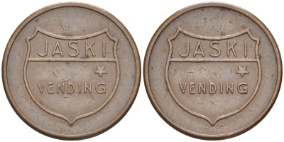 Нидерланды жетон ND JASKI VENDING, диаметр 20 мм. бронза 27-447