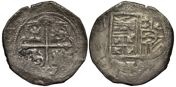 Мексика 4 реала 1598-1621 Филипп III Испанский KM 37.2 серебро 00-00-00