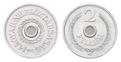 Венгрия 2 филлера 1972 KM 546 алюминий 4658-969