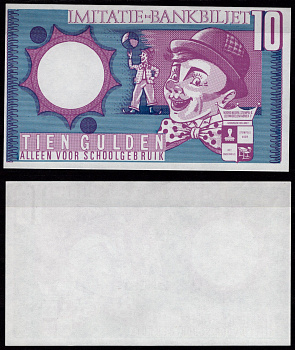 Нидерланды 10 гульденов ND школьные деньги, односторонний бумага UNC (пресс) 7457-8-2-1