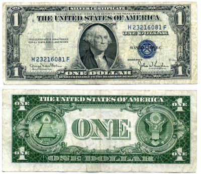 США 1 доллар 1935 D, подписи: Clark & Snyder Pick 416D2 бумага 7547-87-3-2