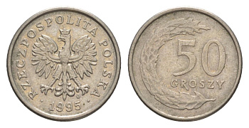 Польша 50 грошей 1995 Y 281 медно-никель 4626-347