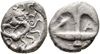 Древняя Греция, Фракия, Аполлония Понтика драхма V-IV вв. до н.э. серебро 270-224