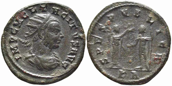 Римская Империя аврелианиан 275 Тацит SPES PVBLICA Кизик Good Very fine RIC 208 var бронза 1073-16-55