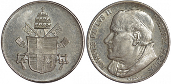 ВАТИКАН МЕДАЛЬ ИОАНН ПАВЕЛ II, ГЕРБ 1521-1645
