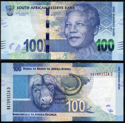 ЮАР 100 рандов ND (2012) Pick 136 бумага UNC (пресс) 7214-35-3-1