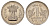 Индия 1 рупия 1975 KM 78.2 медно-никель UNC 3855-921