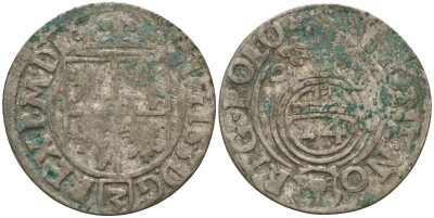 Польша 3 полкера (3 полторака - 1 крейцер) ND (1620-1627) Сигизмунд III Ваза (1587-1632) KM 41 серебро 4158-815