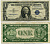 США 1 ДОЛЛАР 1935 D ВАШИНГТОН, СИНЯЯ ПЕЧАТЬ Pick 416D1 бумага 444-116-2