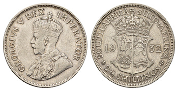 ЮАР 2 1/2 шиллинга 1932 KM 19.3 серебро 650-612
