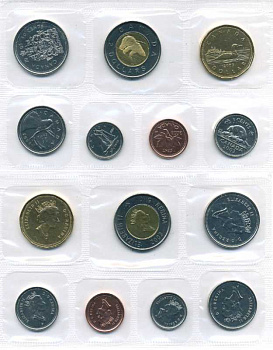 Канада набор из 7 монет 2003 официальный набор монетного двора, сертификат    UNC  1-6-2-17