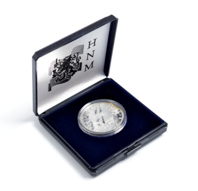 Нидерланды 5 евро 2003 150 лет со дня рождения Винсента ван Гога (1853-1890), в коробке с сертификатом KM 245 серебро PROOF 7-6-1-42