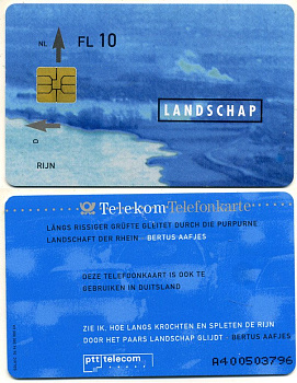 Нидерланды телефонная карта с чипом DUITSLAND PTT TELECOM (LANDSCHAP) картон 6300-47-2-2