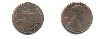 США 1 ЦЕНТ 1986 ЛИНКОЛЬН KM 201b цинк плакированный медью UNC 179-416