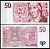 Чехия 50 крон 1997 Агнесса Чешская, серия E Pick 17 c  бумага  UNC (пресс) 7196-23-3