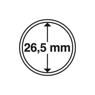 Капсулы круглые – 26,5 мм, упаковка 10 шт. Leuchtturm. 322322