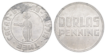 Нидерланды рекламный жетон - Дорлас Пеннинг 1982 диаметр 31 мм, вес 2 гр алюминий 4645-1116