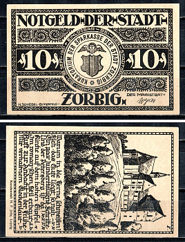 Цёрбиг (Пруссия, Саксония) 10 пфеннигов 1921 2193-43-1-2