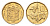 ЮАР 10 центов 1993 герб, цветок алоэ KM 135 сталь плакированная бронзой UNC 4694-656