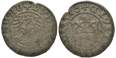 Силезия, Свидница 1/2 гроша 1526 Людвиг II (1516 - 1526). вес 0,96 гр. Kopicki 8721 Friedensburg 721 серебро 1516-712