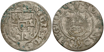 Польша 3 полкера (3 полторака - 1 крейцер) 1621 Сигизмунд III Ваза (1587-1632) Gorecki B.21 серебро 4158-841