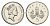 Великобритания 5 пенсов 1990 Елизавета II (1952-2022) KM 937b, Spink 4372 (D4) медно-никель BU 4690-767