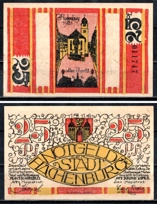 Хахенбург (Пруссия, Гессен-Нассау) 25 пфеннигов 1921 7556-73-2-1