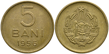 РУМЫНИЯ 5 БАНИ 1956 KM 83.2 медь никель цинк 26-1442