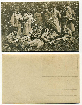 ШВЕЙЦАРИЯ ОТКРЫТКА ND I-АЯ МИРОВАЯ ВОЙНА, СОЛДАТЫ НА ПРИВАЛЕ бумага 153-24-21