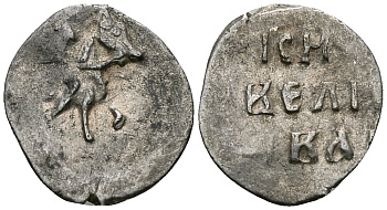 Великое Княжество Московское денга 1535 - 1547 Иван IV Васильевич, Московский монетный двор, 0,34 грамм ГиК №21 серебро 262-845