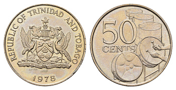 Тринидад и Тобаго 50 центов 1978 KM 33 медно-никель UNC 4671-847
