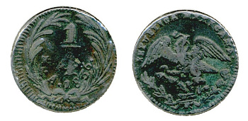 МЕКСИКА 1/4 РЕАЛА 1836 257-423