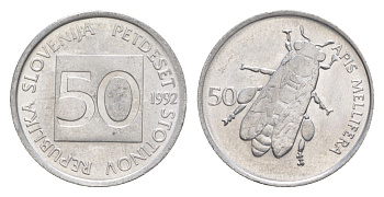 Словения 50 стотинов 1992 KM 3 алюминий UNC 3996-1125