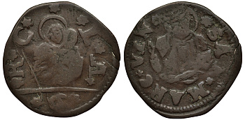 ВЕНЕЦИЯ, ИТАЛИЯ 6 БАГАТТИНИ ND ДОМИНИКО КОНТАРИНИ (1659-1675) Gamberini 2028a медь 1524-1142