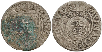 Польша, Эльбинг 3 полкера (3 полторака - 1 крейцер) 1632 Густав II Адольф (1621-1632) Kop 9602-9607 серебро 4160-233