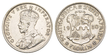 ЮАР 2 шиллинга (флорин) 1930 Георг V (1910-1936) KM 18 серебро 5010-1442