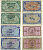 ФРГ набор из 6 банкнот 1948 1/2 марки, 1/2 марки с надпечаткой В, 1 марка, 1 марка с перфорацией В, 2 марки, 5 марок Pick 1a, 1b, 2a, 2c, 3a, 4a бумага 2192-46-2