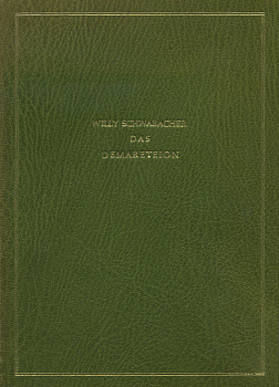 Вилли Швабахер Демаретайон (язык: нем.) 1958 Willy Schwabacher, Das Demareteion, 30 страниц + иллюстрации      58-01-03-08