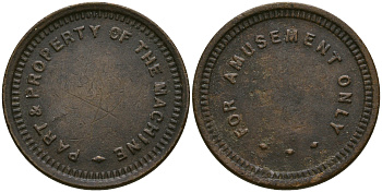 Европа жетон ND только для развлечений латунь 25-1244