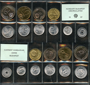 Венгрия официальный набор из 10 монет 1987  KM MS 17   UNC  3-6-1-30