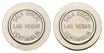 США, Лас-Вегас жетон для равлечений Sale Giochi диаметр 24 мм, вес 5 гр нержавеющая сталь 4670-757