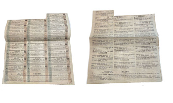 Россия купонный лист (25 купонов по 3 рубля 75 копеек) от 4% консолидированной облигации Российской железной дороги 1880 8805-13-1