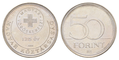 Венгрия 50 форинтов 2006 KM 788 латунь плакированная медно-никелем UNC 3459-1153
