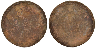 Россия деньга 1748 Елизавета (1741-1762) Биткин к 358 медь 51-3417