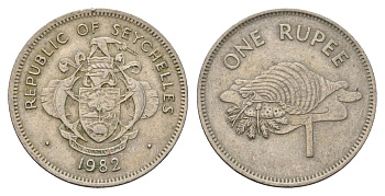Сейшельские Острова (Сейшелы) 1 рупия 1982 KM 50.1 медно-никель 4703-527